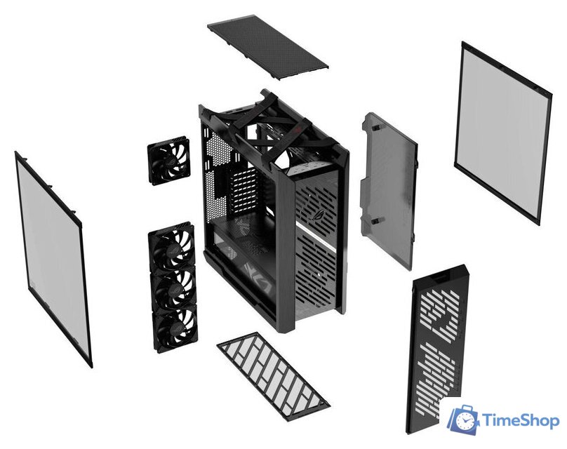 Корпус ASUS ROG Strix Helios II GX601S (черный) - Изображение №19 — Интернет-магазин Time-Shop