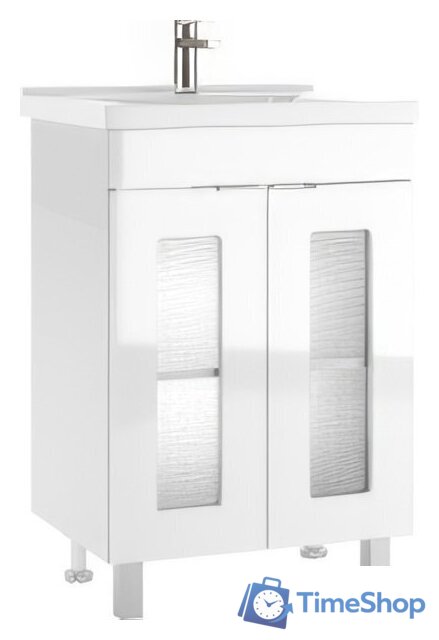  Айсберг Тумба под умывальник Миранда 60 Кристалл без ящика - Изображение №1 — Интернет-магазин Time-Shop