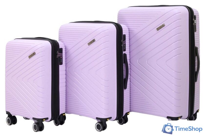 Чемодан-спиннер Pride РР-202 (M, сиреневый) - Изображение №11 — Интернет-магазин Time-Shop