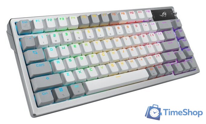 Клавиатура ASUS ROG Azoth White (ASUS ROG NX Snow, нет кириллицы) - Изображение №3 — Интернет-магазин Time-Shop