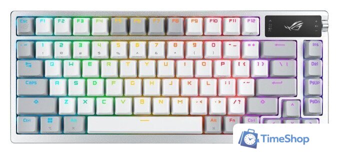 Клавиатура ASUS ROG Azoth White (ASUS ROG NX Snow, нет кириллицы) - Изображение №1 — Интернет-магазин Time-Shop