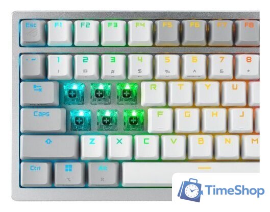 Клавиатура ASUS ROG Azoth White (ASUS ROG NX Snow, нет кириллицы) - Изображение №7 — Интернет-магазин Time-Shop