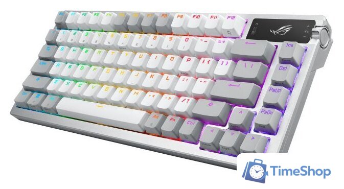 Клавиатура ASUS ROG Azoth White (ASUS ROG NX Snow, нет кириллицы) - Изображение №8 — Интернет-магазин Time-Shop