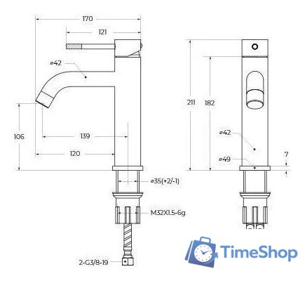 Смеситель Cezares RELAX-LS1-01-W0 - Изображение №2 — Интернет-магазин Time-Shop