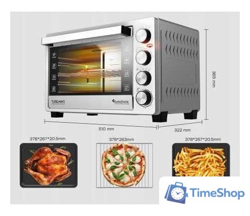 Мини-печь TurboTronic TT-EVS30 - Изображение №3 — Интернет-магазин Time-Shop