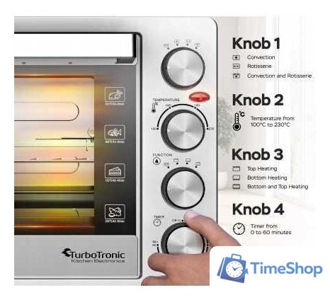 Мини-печь TurboTronic TT-EVS30 - Изображение №5 — Интернет-магазин Time-Shop
