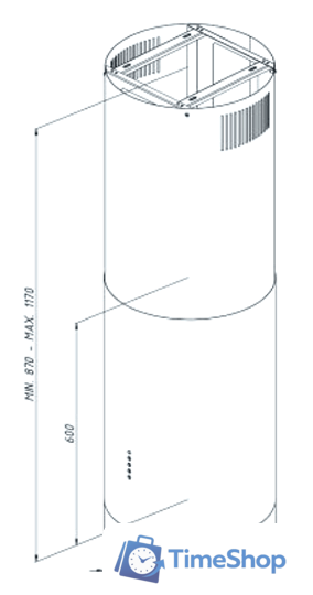 Кухонная вытяжка Akpo Balmera Isla 40 WK-10 (нержавеющая сталь) - Изображение №5 — Интернет-магазин Time-Shop