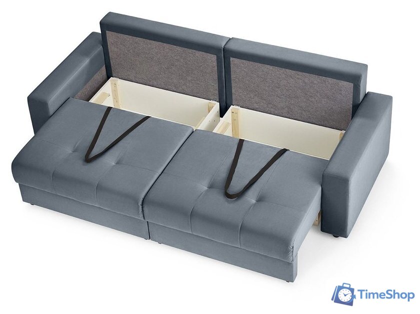 Диван Mio Tesoro Манчестер 292 1.5ек-1.5ек (968 серый) - Изображение №8 — Интернет-магазин Time-Shop