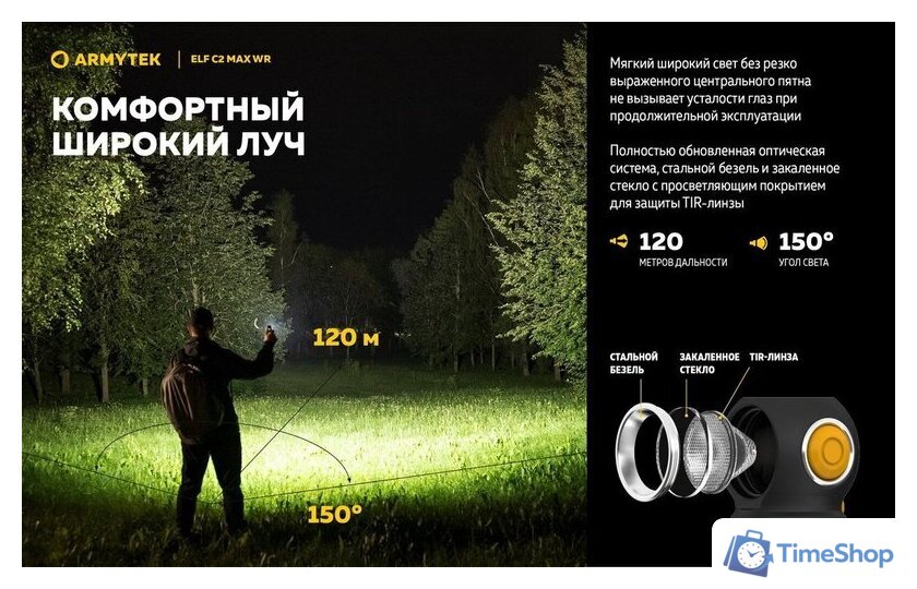 Фонарь Armytek Elf C2 Max WR USB-C (белый) - Изображение №26 — Интернет-магазин Time-Shop