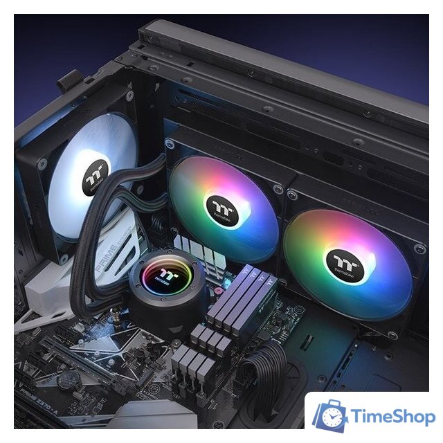 Система жидкостного охлаждения для процессора Thermaltake TH280 V2 ARGB CL-W375-PL14SW-A - Изображение №5 — Интернет-магазин Time-Shop