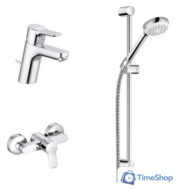 Комплект смесителей Kludi Pure Easy 378450565 - Изображение №1 — Интернет-магазин Time-Shop