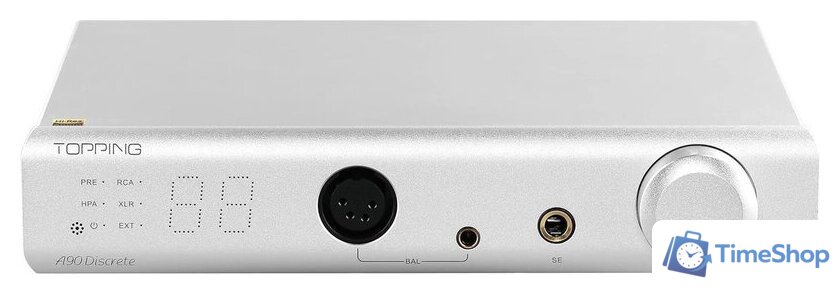 Настольный усилитель Topping A90 Discrete (серебристый) - Изображение №1 — Интернет-магазин Time-Shop