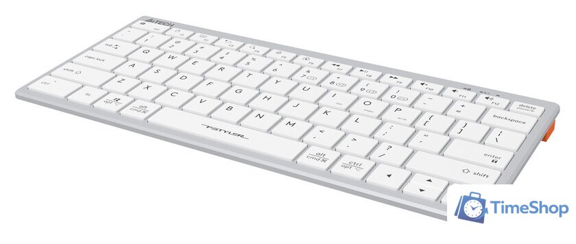 Клавиатура A4Tech Fstyler FBX51C (серебристый/белый) - Изображение №6 — Интернет-магазин Time-Shop