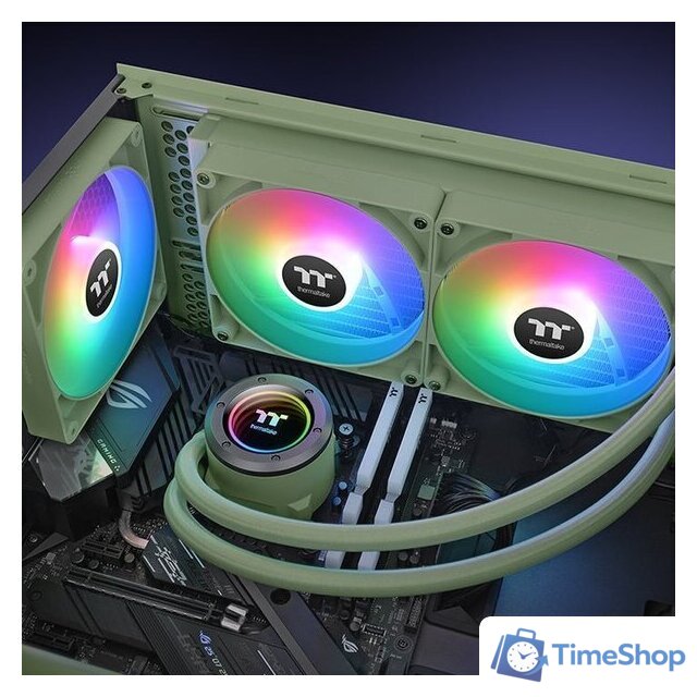 Система жидкостного охлаждения для процессора Thermaltake TH280 V2 ARGB CL-W375-PL14MG-A - Изображение №7 — Интернет-магазин Time-Shop
