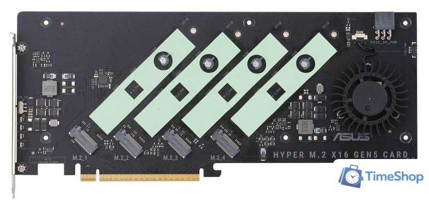 Адаптер для подключения M.2 накопителей ASUS Hyper M.2 x16 Gen5 - Изображение №2 — Интернет-магазин Time-Shop