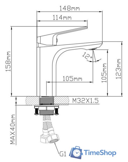 Смеситель AV Engineering AVWIN1-A165-110 - Изображение №2 — Интернет-магазин Time-Shop