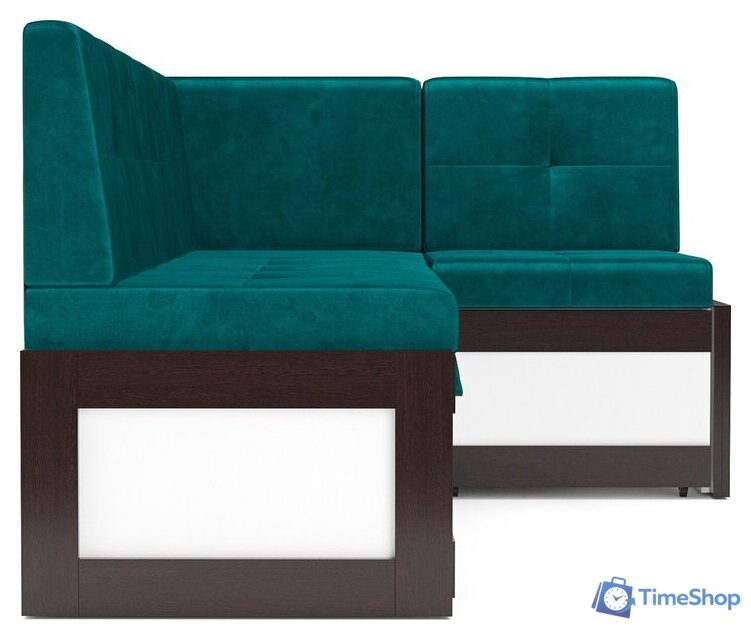 Угловой диван Мебель-АРС Нотис 191х82х116 см M11-27-2 (бархат сине-зеленый Star Velvet 43 Black Green) - Изображение №4 — Интернет-магазин Time-Shop