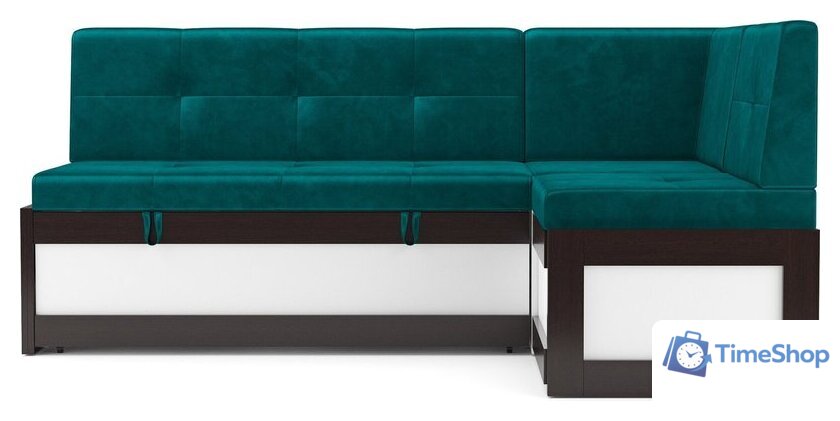 Угловой диван Мебель-АРС Нотис 191х82х116 см M11-27-2 (бархат сине-зеленый Star Velvet 43 Black Green) - Изображение №2 — Интернет-магазин Time-Shop