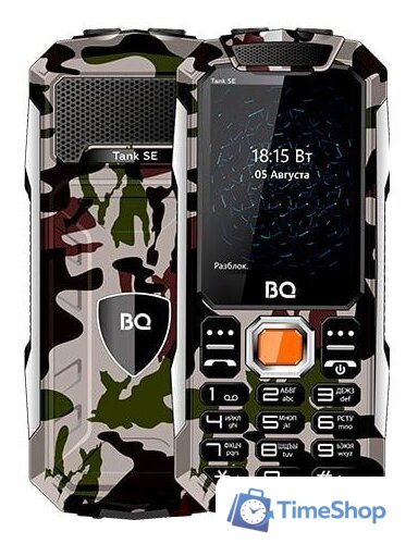 Кнопочный телефон BQ BQ-2432 Tank SE (армейский зеленый) - Изображение №1 — Интернет-магазин Time-Shop
