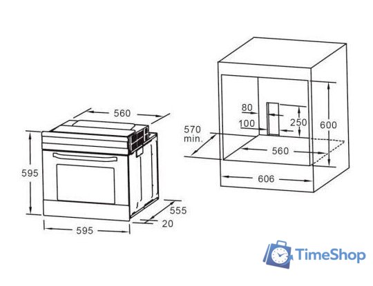Электрический духовой шкаф Akpo PEA 7009 MED04 IX - Изображение №2 — Интернет-магазин Time-Shop