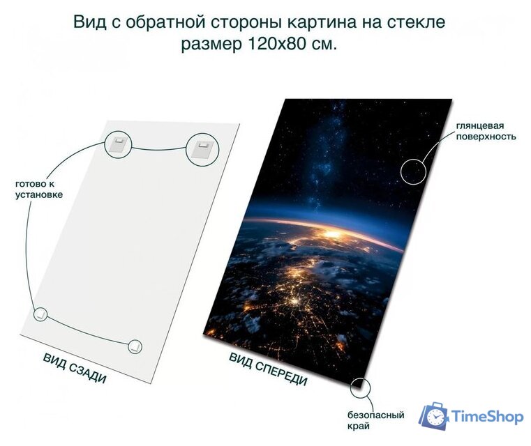 Картина Stamprint Первые лучи SC001 (120x80) - Изображение №4 — Интернет-магазин Time-Shop