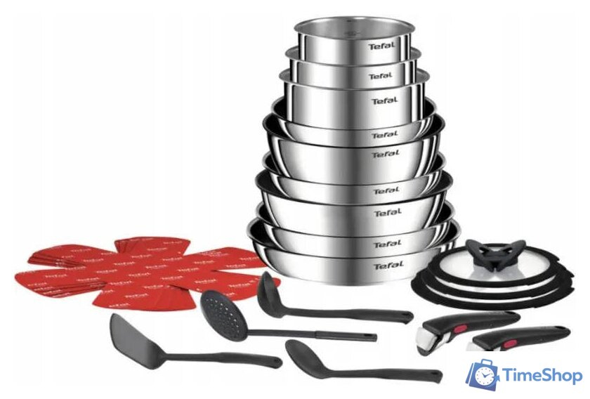 Набор посуды Tefal Ingenio Emotion из 22 предметов L897SM74 - Изображение №1 — Интернет-магазин Time-Shop