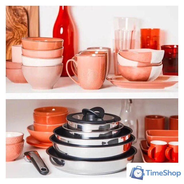 Набор посуды Tefal Ingenio Emotion из 22 предметов L897SM74 - Изображение №3 — Интернет-магазин Time-Shop