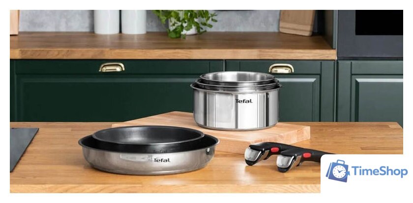 Набор посуды Tefal Ingenio Emotion из 22 предметов L897SM74 - Изображение №7 — Интернет-магазин Time-Shop