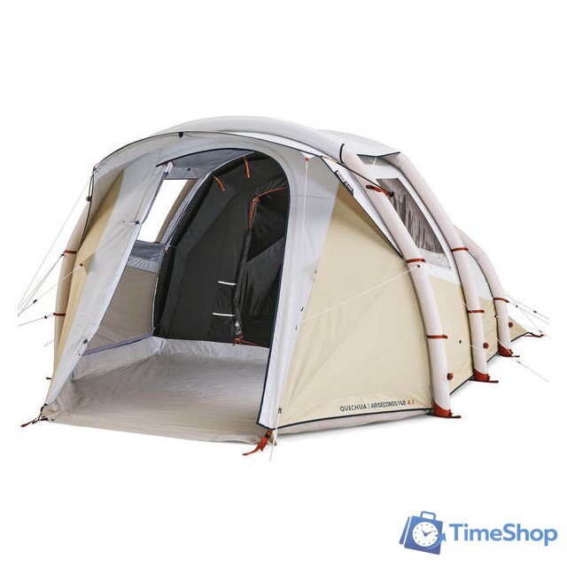 Палатка надувная Quechua Air Seconds 4.1 Fresh & Black - Изображение №1 — Интернет-магазин Time-Shop