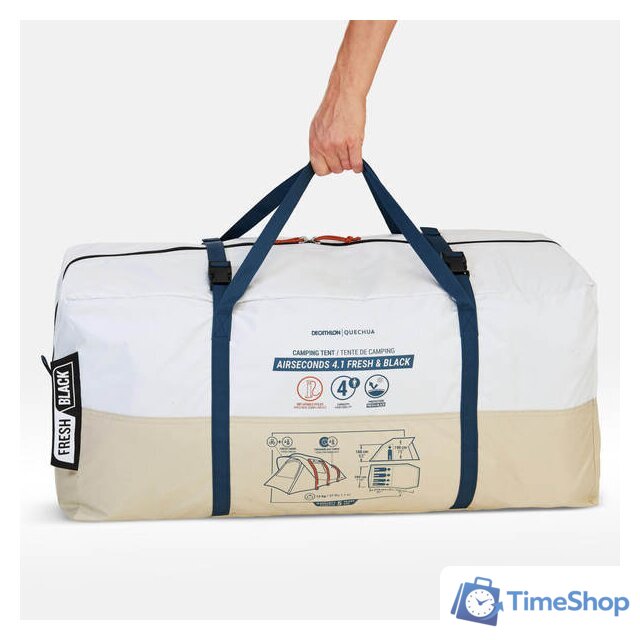 Палатка надувная Quechua Air Seconds 4.1 Fresh & Black - Изображение №3 — Интернет-магазин Time-Shop