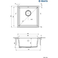 Кухонная мойка Deante ZQA_A10A - Превью изображения №2 — Интернет-магазин Time-Shop