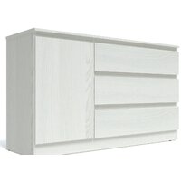 Тумба Евва Турин ТР-1D3S/YA-S (ясень снежный) - Превью изображения №3 — Интернет-магазин Time-Shop