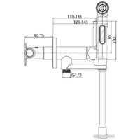 Гигиенический душ Jacob Delafon Elate E28317-BL - Превью изображения №2 — Интернет-магазин Time-Shop