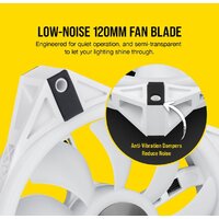 Комплект вентиляторов для корпуса Corsair iCUE QL120 RGB White Triple Pack CO-9050104-WW - Превью изображения №19 — Интернет-магазин Time-Shop