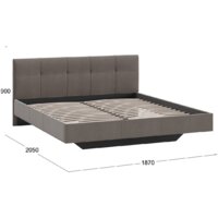 Кровать Трия Элис тип 1 с мягкой обивкой 180x200 (велюр мокко) - Превью изображения №3 — Интернет-магазин Time-Shop