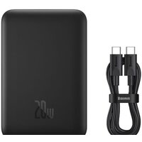 Внешний аккумулятор Baseus Magnetic Mini Air Wireless Fast Charge Power Bank 20W 10000mAh (черный) - Превью изображения №9 — Интернет-магазин Time-Shop