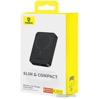 Внешний аккумулятор Baseus Magnetic Mini Air Wireless Fast Charge Power Bank 20W 10000mAh (черный) - Превью изображения №19 — Интернет-магазин Time-Shop