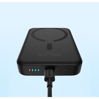 Внешний аккумулятор Baseus Magnetic Mini Air Wireless Fast Charge Power Bank 20W 10000mAh (черный) - Превью изображения №17 — Интернет-магазин Time-Shop