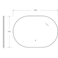  Cezares Зеркало CZR-SPC-VAGUE-1000-700-MOV - Превью изображения №7 — Интернет-магазин Time-Shop