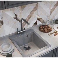 Кухонная мойка Mixline ML-GM14 551908 (графит) - Превью изображения №4 — Интернет-магазин Time-Shop