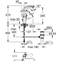Смеситель Grohe Eurostyle 23569LS3 - Превью изображения №2 — Интернет-магазин Time-Shop