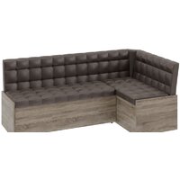 Трия Форест угловой (дуб сонома трюфель/кожзам коричневый)