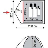 Кемпинговая палатка Totem Tepee 2 V2 - Превью изображения №2 — Интернет-магазин Time-Shop