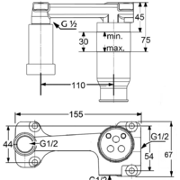 Скрытый механизм Kludi Для настенного смесителя 38243 - Превью изображения №2 — Интернет-магазин Time-Shop