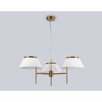 Подвесная люстра Ambrella LH72471/3 BS/WH (латунь/белый) - Превью изображения №4 — Интернет-магазин Time-Shop