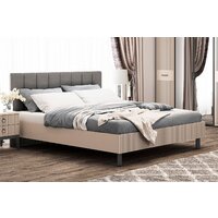 Кровать Ангстрем Хилтон спальня ХТ-800.26 исп.22 (Д2, кашемир серый) - Превью изображения №2 — Интернет-магазин Time-Shop