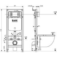 Инсталляция для унитаза IDDIS Profix PRO0000i32 - Превью изображения №4 — Интернет-магазин Time-Shop