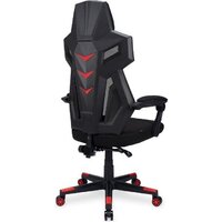 Игровое (геймерское) кресло Оклик 111G (черный/красный с подголовником/черный) - Превью изображения №9 — Интернет-магазин Time-Shop