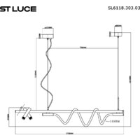 Подвесная люстра ST Luce SL6118.403.03 - Превью изображения №5 — Интернет-магазин Time-Shop