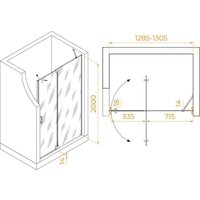 Душевая дверь RGW HO-014 350601413-11 - Превью изображения №2 — Интернет-магазин Time-Shop